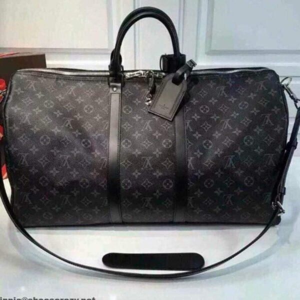 LV Black Mono Duffle Bag
