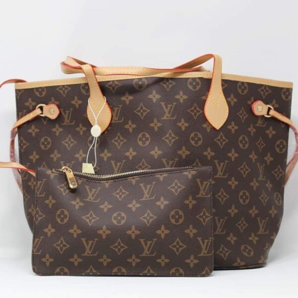 LV Neverfull Monogram Tote With Wallet