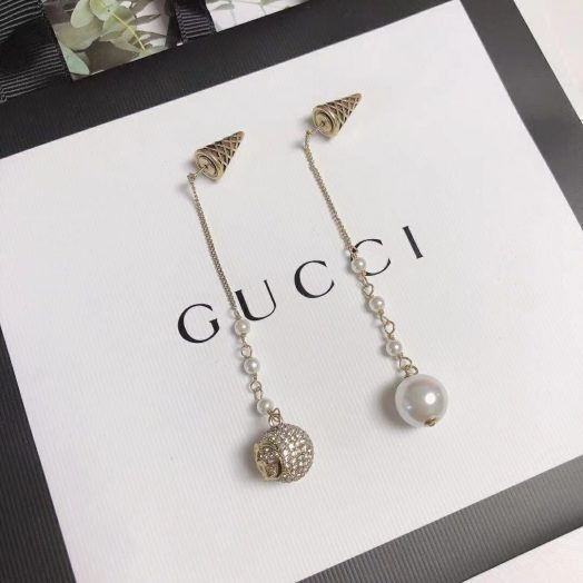 GG Pearl Diamond Long Earring