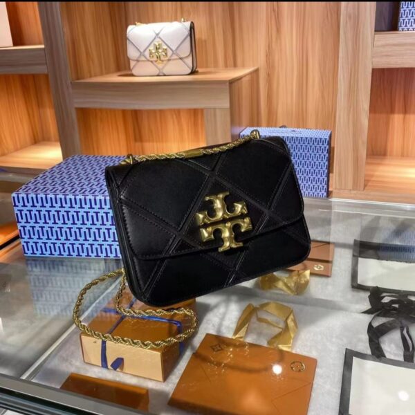 TB Eleanor Black Diamond Cut Sling Bag (With Box)