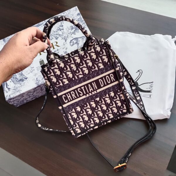 CD Black Letter Mini Book Tote (With Box)