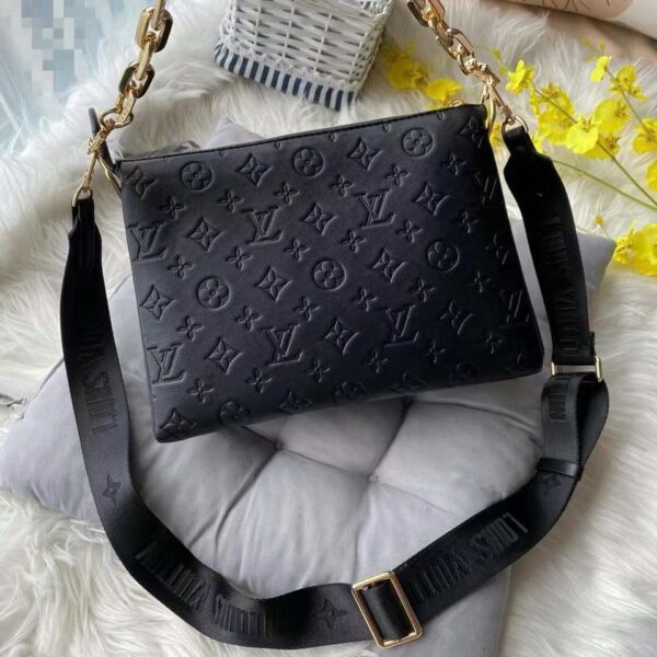 LV Coussin Embossed Black Sling Bag (With Box)