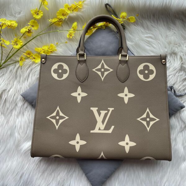 LV Grey On the Go Tote Bag