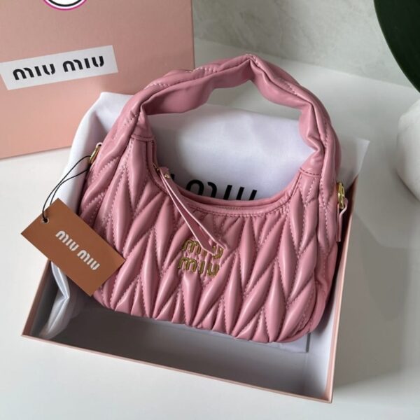 Miu Miu Wander Pink Small Hobo Bag (With Box)