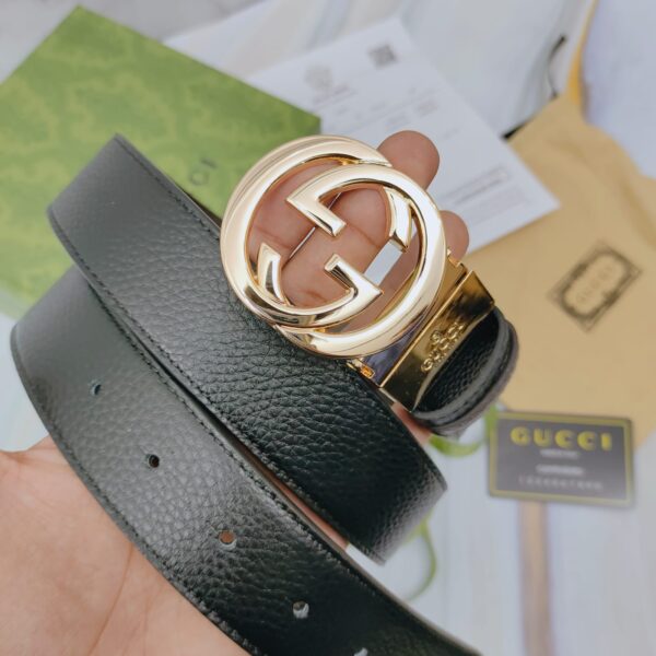 GG Reverse GG Black Unisex Belt