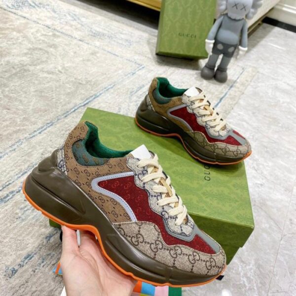 GG Gg Rython Brick Canvas Unisex Premium Quality Shoe