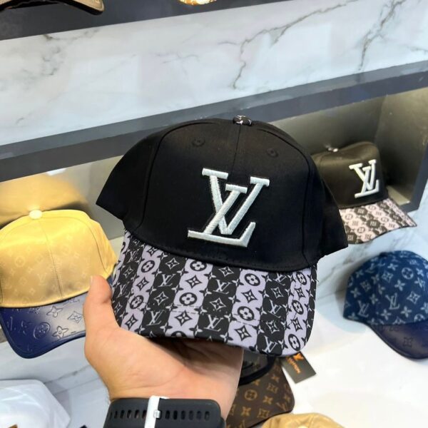 LV Black Mono Baseball Cap