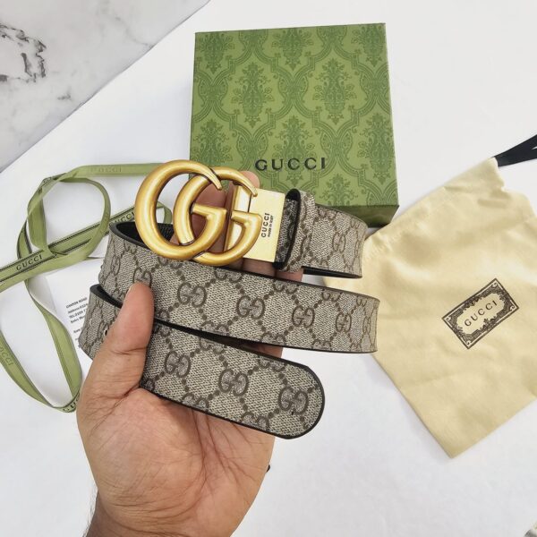 GG GG Black Reversible Unisex Belt