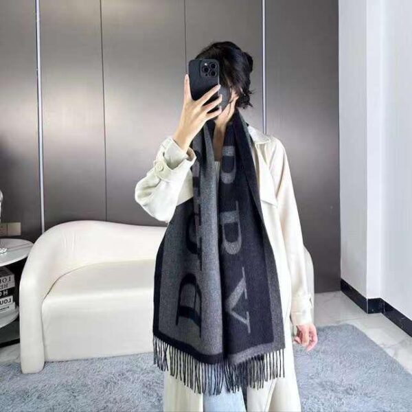 Burberry Grey Warm Unisex Muffler