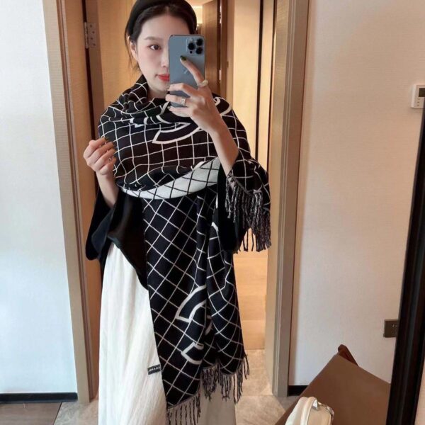 CC Full Warm Black Stripe Stole