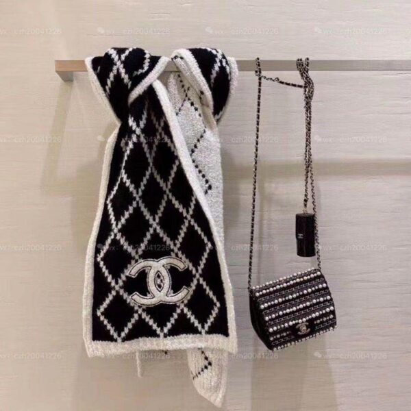 CC Full Warm Black Stripe Unisex Muffler