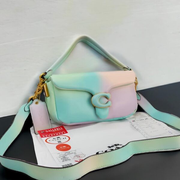 Coach Colorful Green Tabby Shoulder Bag (With Box)