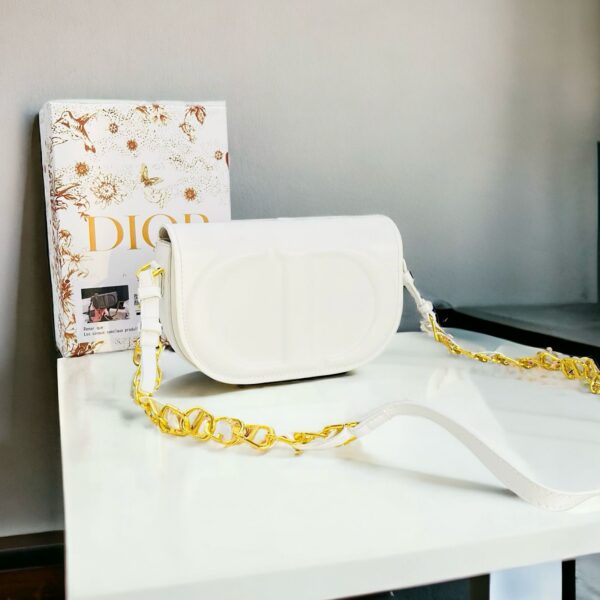 CD CD White Sling Bag (With Box)
