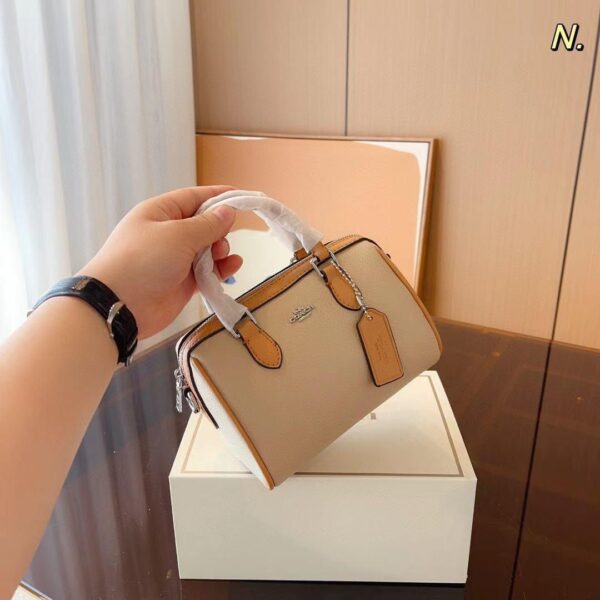 Coach Mini Rowan Khaki Tan Satchel Bag (With Box)