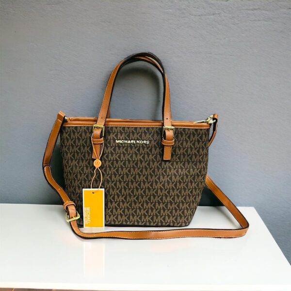 MK Jet Set Small Coffee Tote Bag