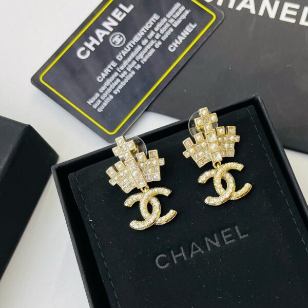 CC Spring Crown Monogram Earring