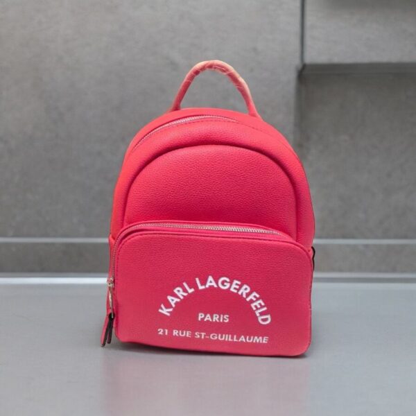Karl Lagerfeld Pink Small Backpack