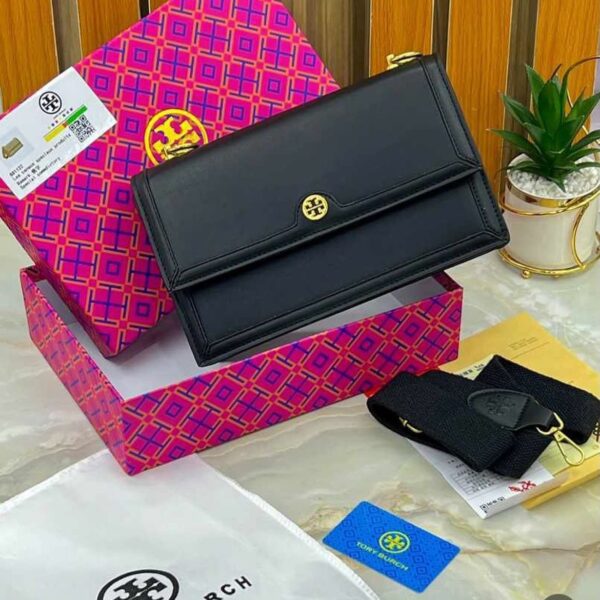 TB T Monogram Black Sling Bag (With Box)