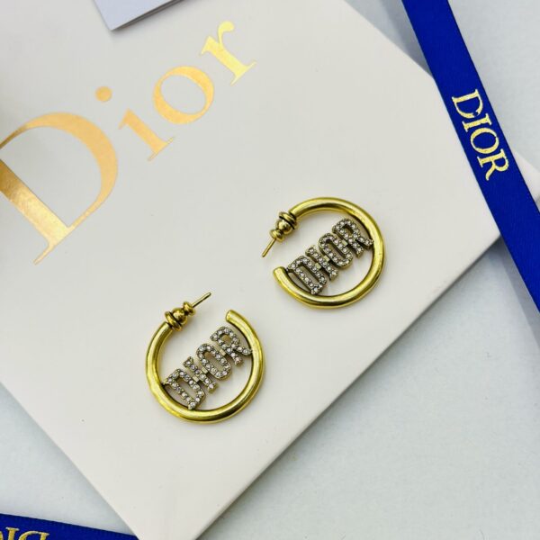 CD Studded Round Earring