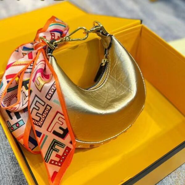 Fendi Fendigraphy Golden Sling Bag(With Box)