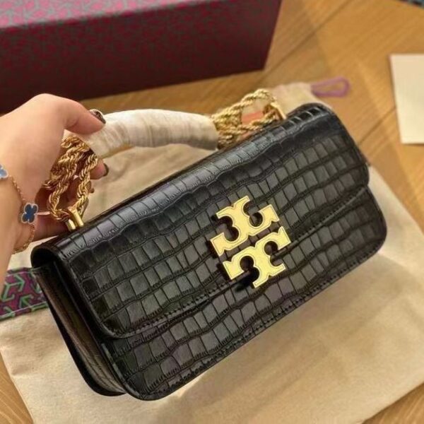 TB Black Croco Sling Bag (With Double Box)