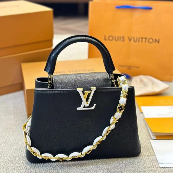 LV Black Capucines Handbag Premium Quality  (With Box)
