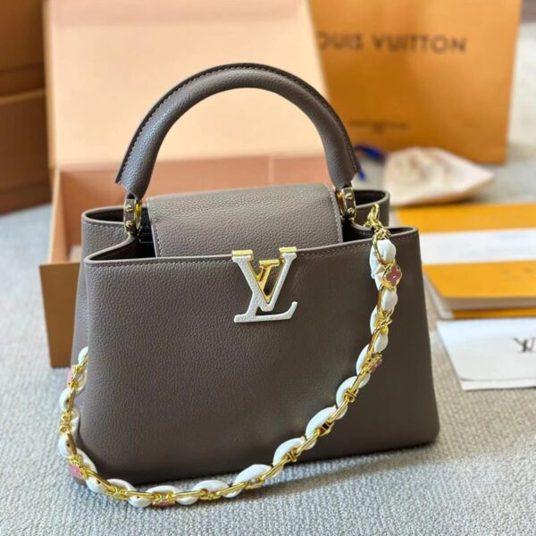 LV Khaki Capucines Handbag Premium Quality (With Box)