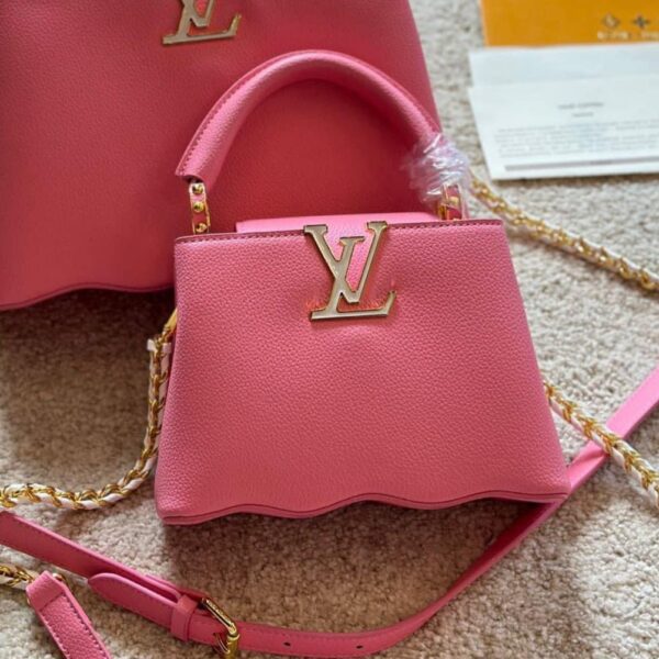 LV Pink Wave Capucine Handbag Premium Quality (With Box)