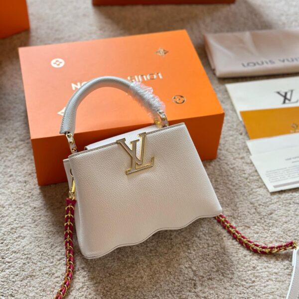 LV White Wave Capucine Handbag Premium Quality (With Box)
