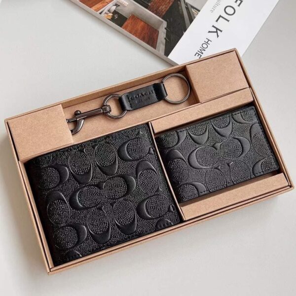 Coach Black Embossed Premium Men’s