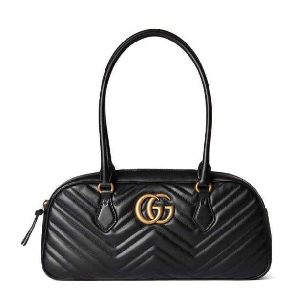 GG GG Marmont Black Bowling Bag (With Box)