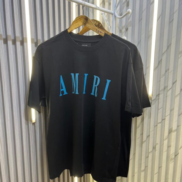 Amiri Classic Black Blue Oversized Tshirt