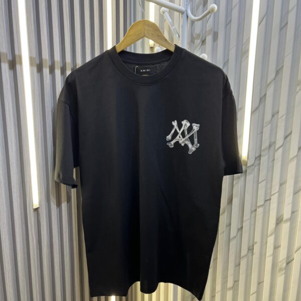 Amiri Bones Black Oversized Tshirt