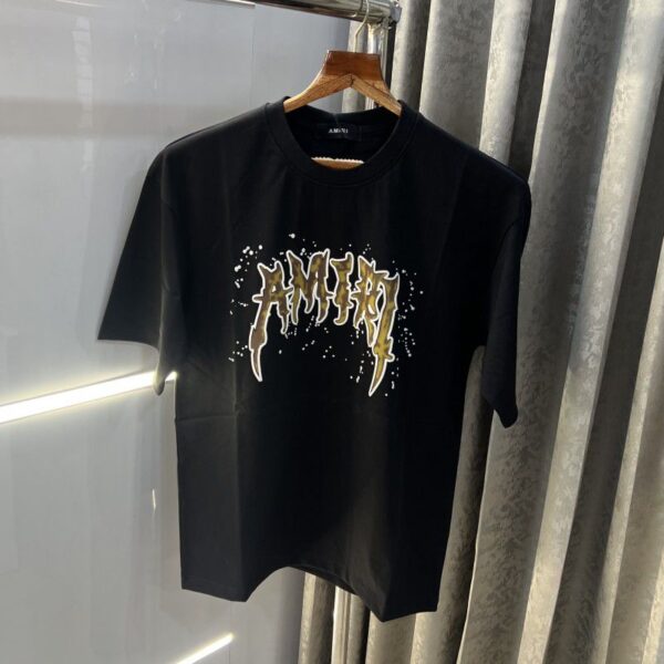 Amiri Black Round Neck Tshirt