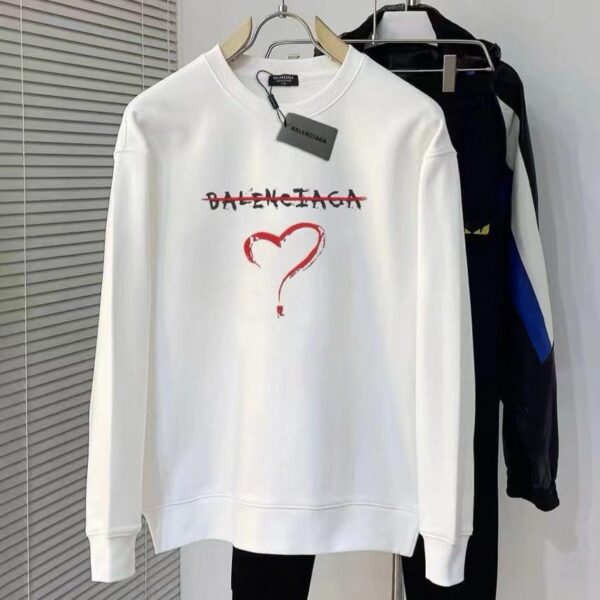 Balenciaga Classic White Sweatshirt