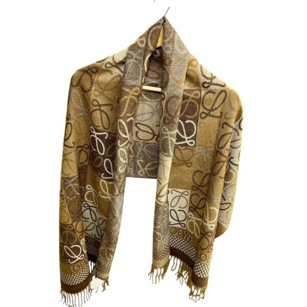 Loewe Khaki Woollen Stole