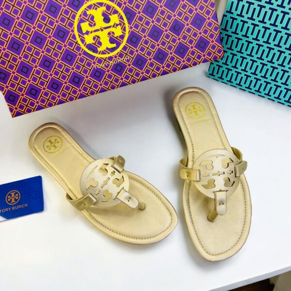 TB Miller Golden Slip On Flat