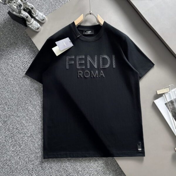 Fndi Roma Black Tshirt