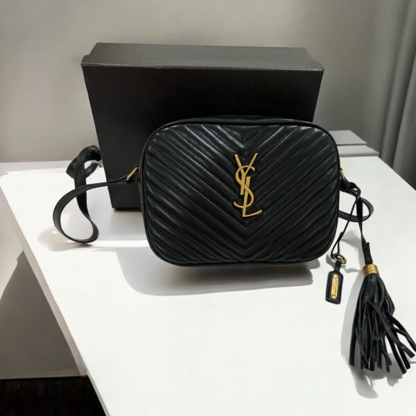 Ysl Lou Black Camera Sling Bag (With Box)
