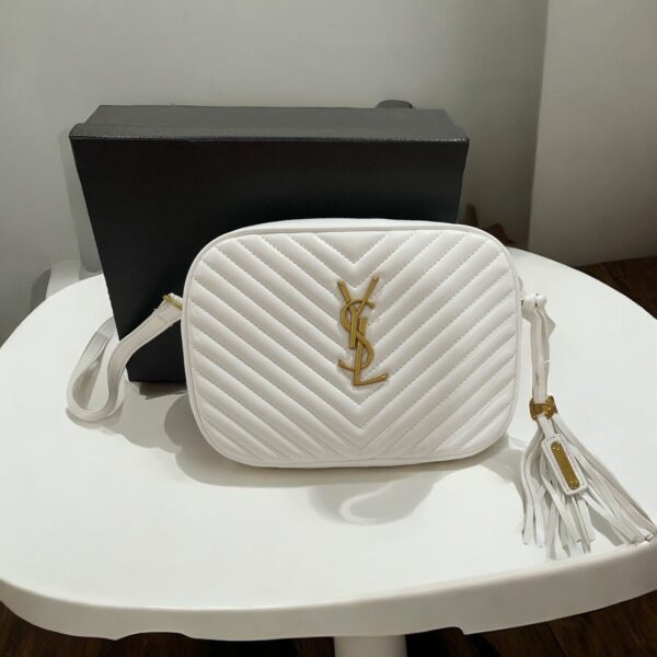 Ysl Lou White Camera Sling Bag(With Box)