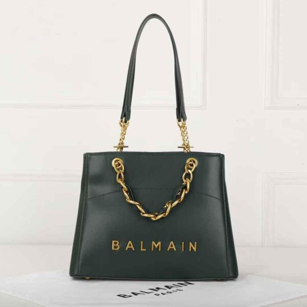 Balmain 1945 Green Tote Bag
