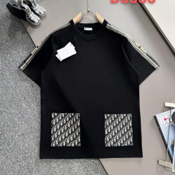 CD Black Oversized Tshirt  For Men