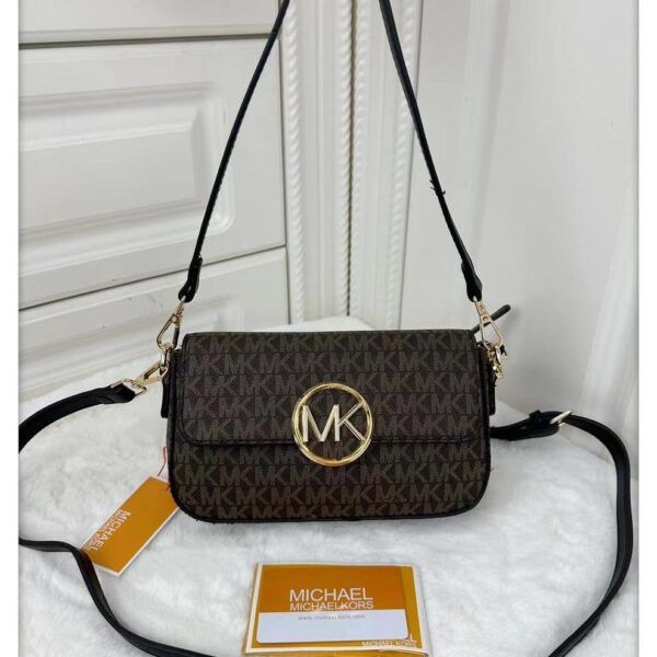 MK Samira Coffee Black Sling Bag