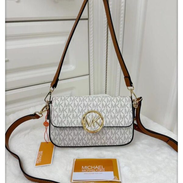 MK Samira Beige Brown Sling Bag