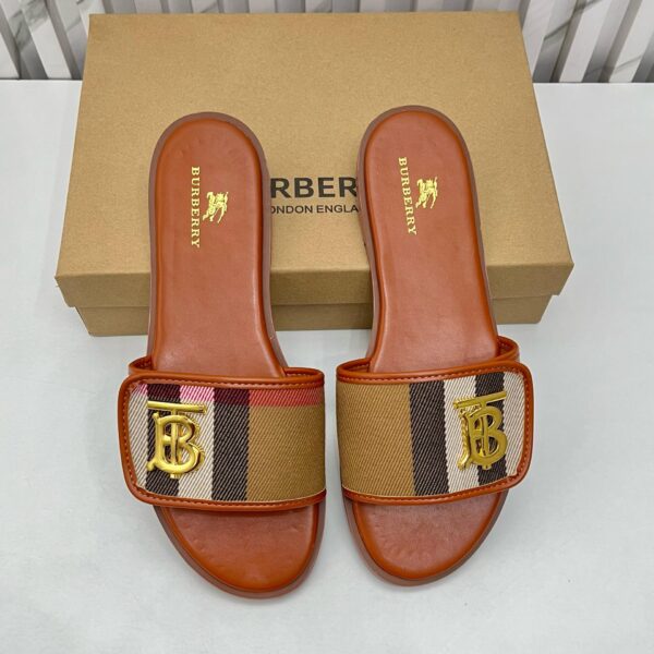 Burberry TB Brown Flat Slipper