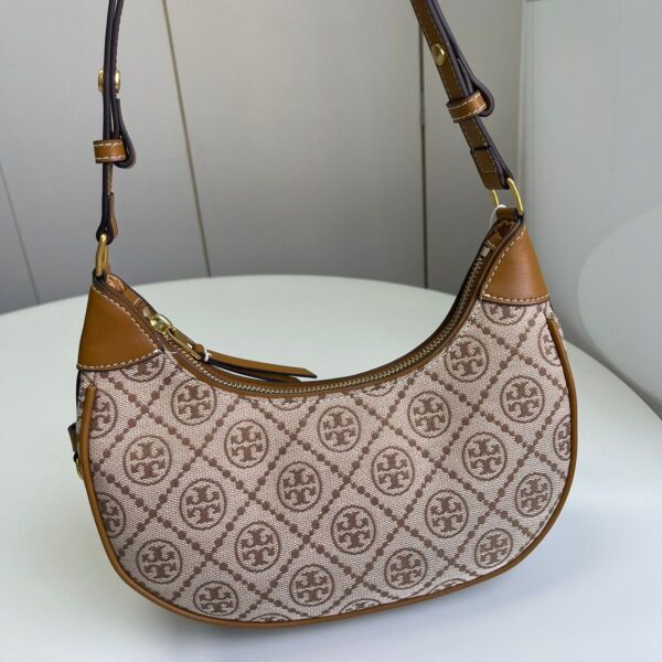 TB Crescent Khaki Hobo Bag (With Box)