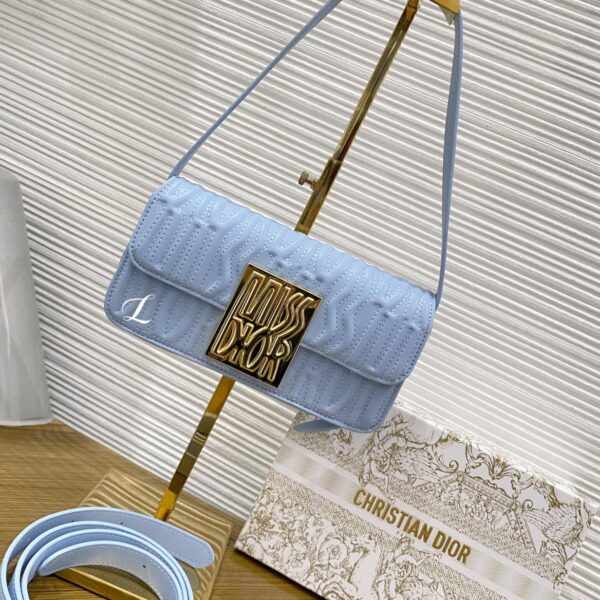 CD Miss CD Flap Sky Embossed Sling Bag (With Box)
