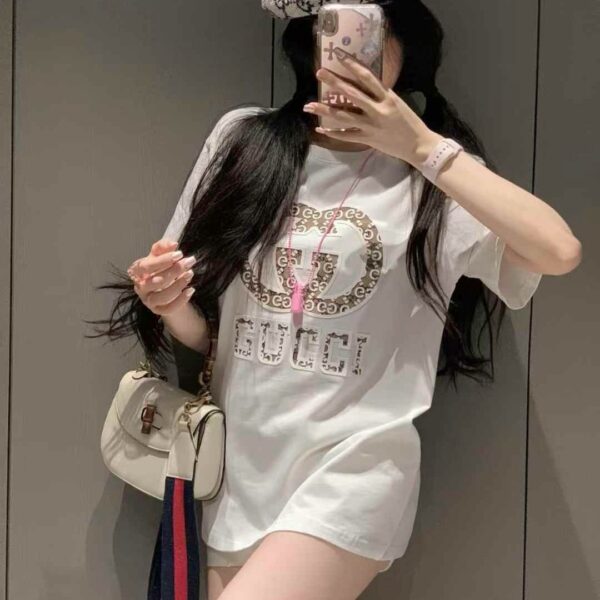 GG White Monogram T-shirt