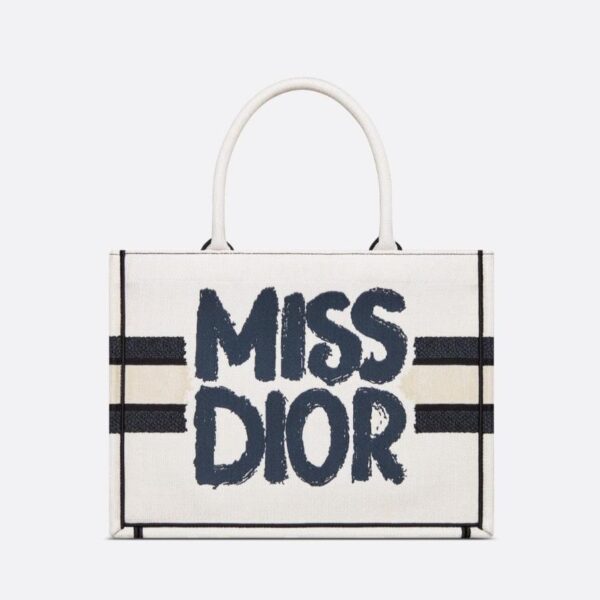 CD Miss CD White Book Tote (With Box)