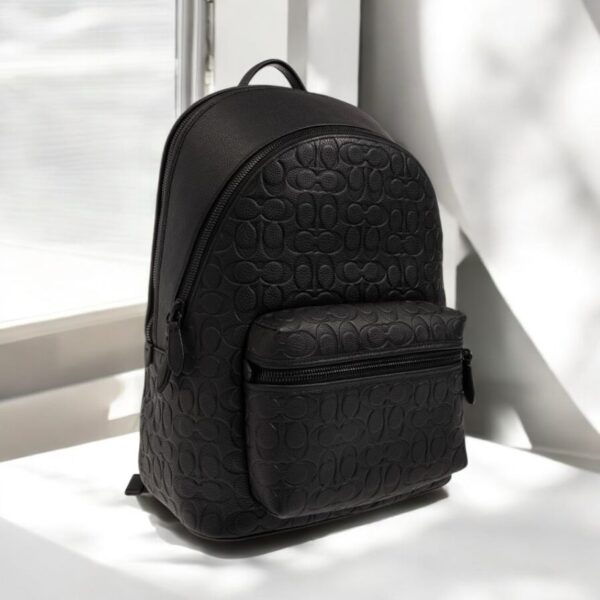 Coach Embossed Black Premium Backpack